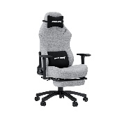 Кресло AndaSeat Luna Pro, льняная ткань, 1D-Armrests, серый